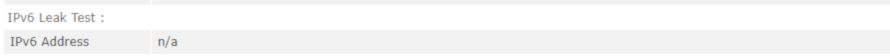 IPv6 Leak Test Not Connected to a VPN