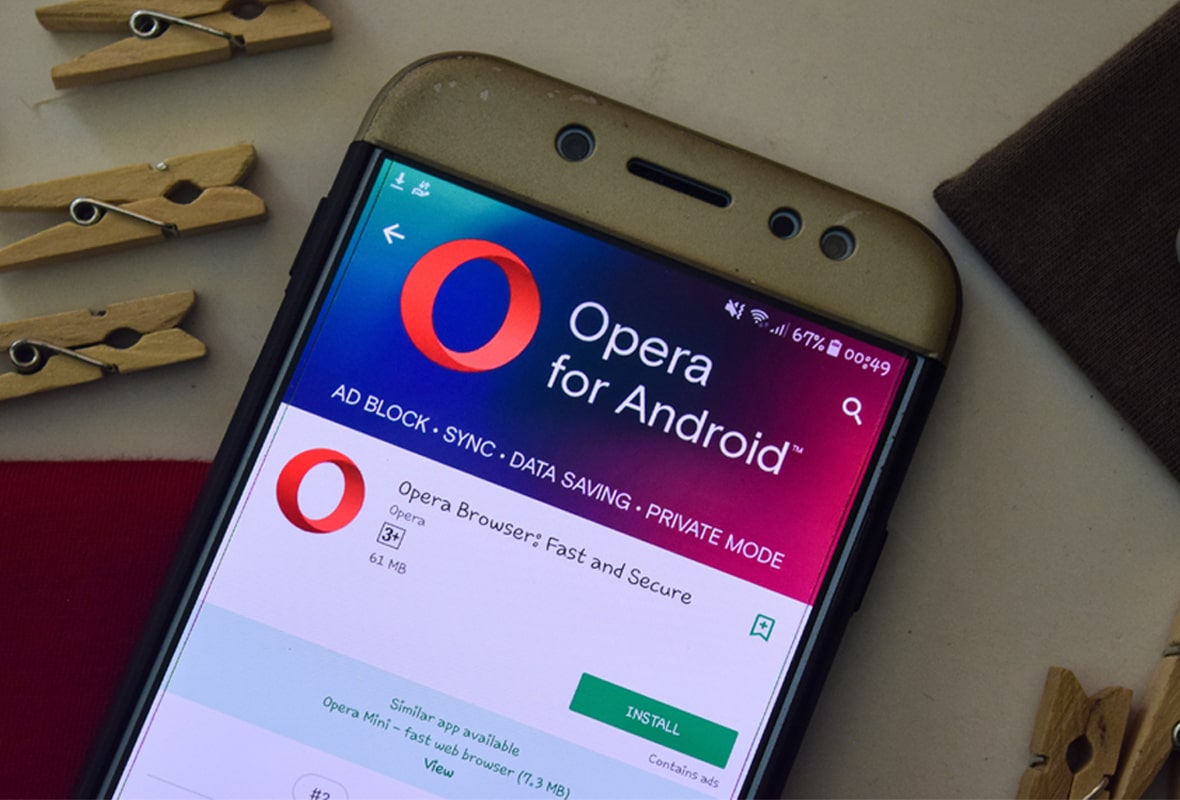 Opera Browser app in Google Play Store Opera Browser app in Google Play Store
