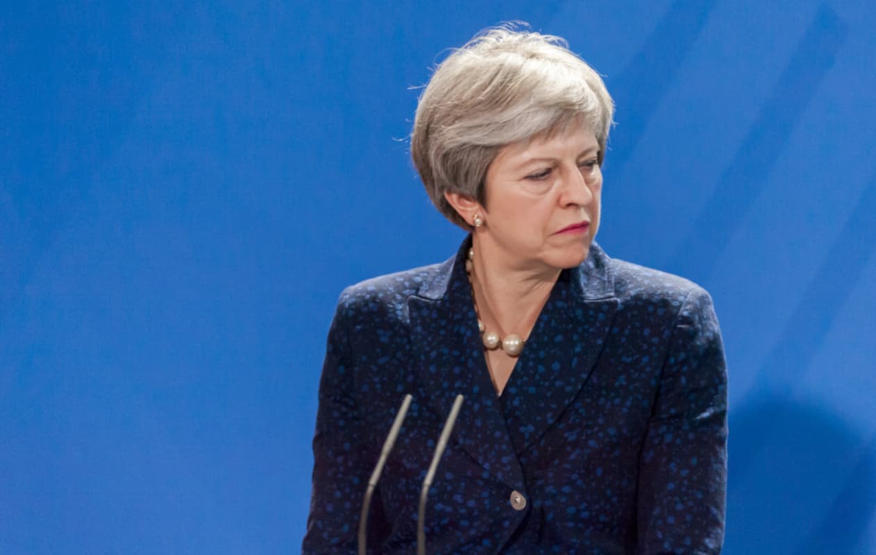Prime Minister Theresa May UK Prime Minister Theresa May During a Press Conference