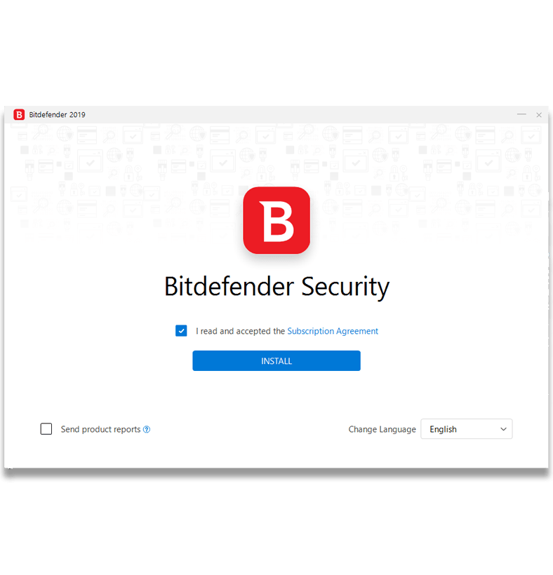 Screenshot of the Bitdefender VPN installation screen