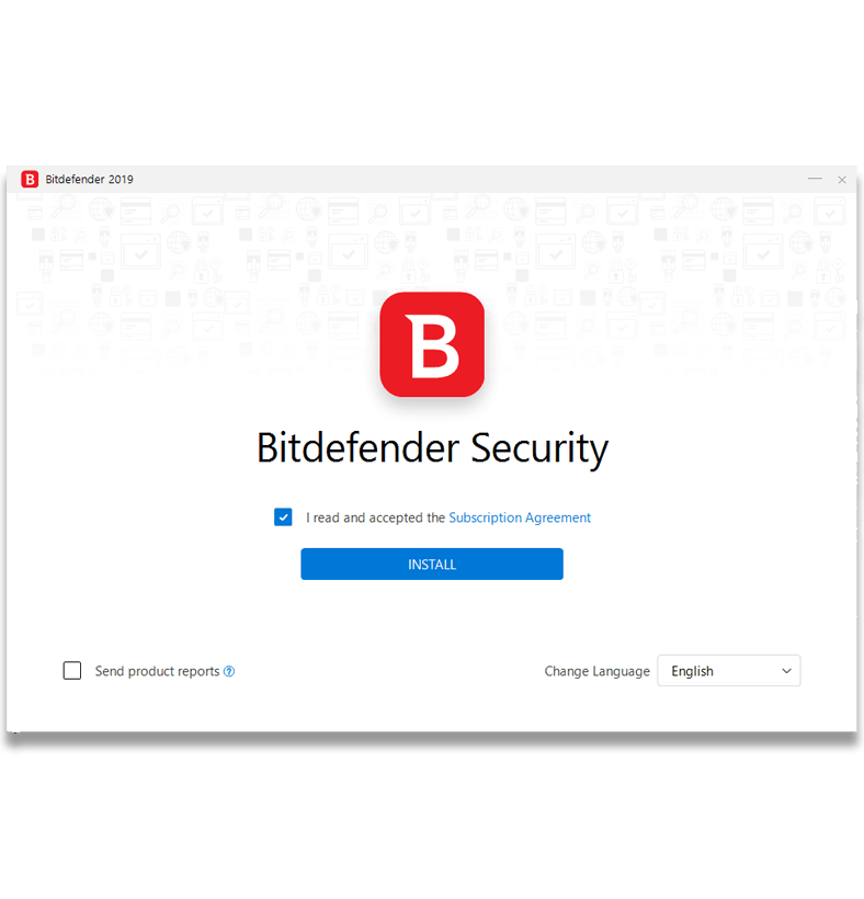 BitDefender VPN स्थापना स्क्रीन का स्क्रीनशॉट