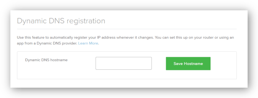 Registrazione del nome host DDNS con ExpressVPN