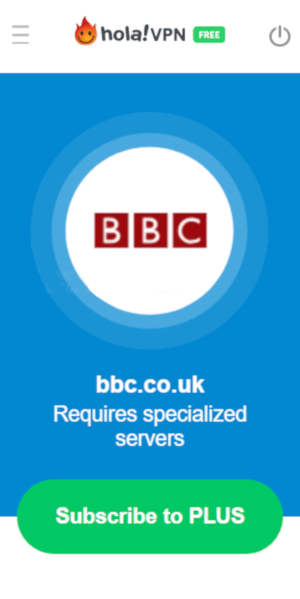 Hola VPN blocca BBC iPlayer