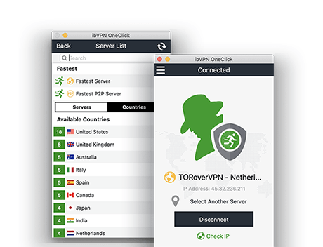 ibVPN screenshot