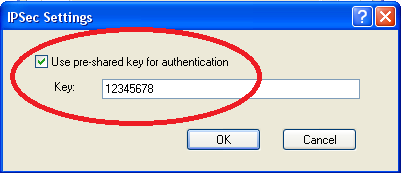The IPSec Settings in Windows Diallers