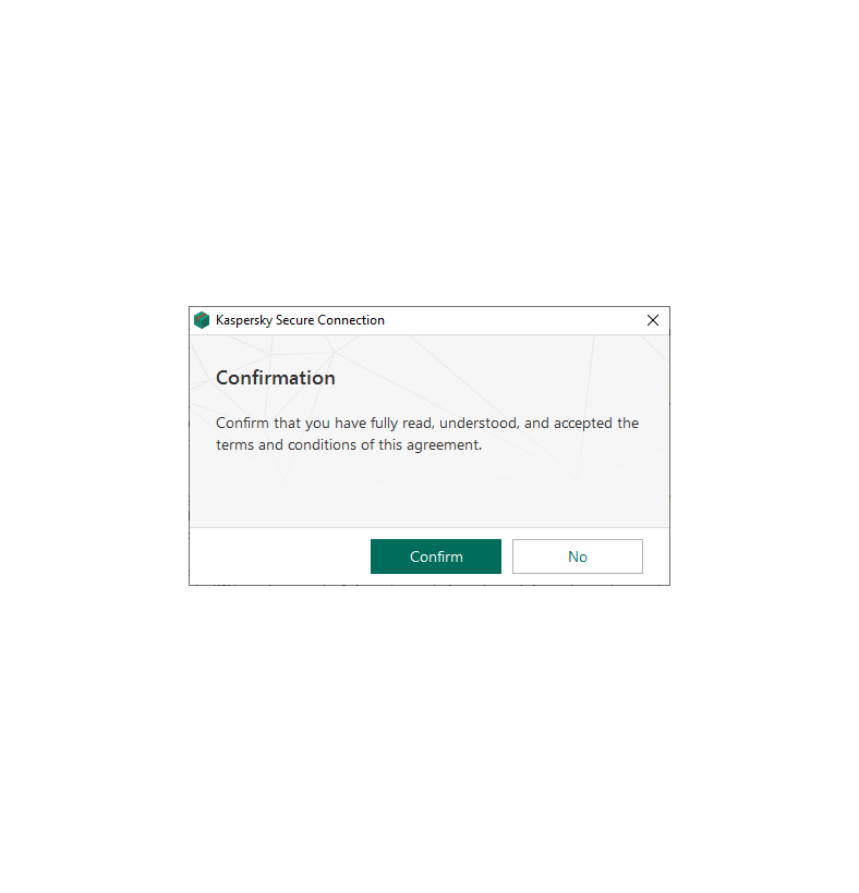Screenshot of the Kaspersky Secure Connection installation process