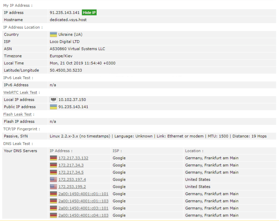 Capture d'écran de Kaspersky