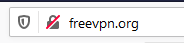 Screenshot of the HTTP symbol in a Firefox browser address bar