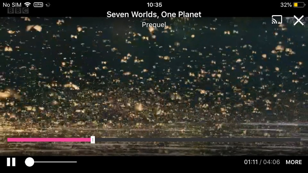 Bad video compression in iPlayer caused by FreeVPN.org