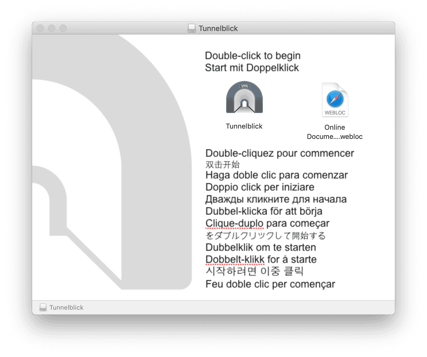 Ikona instalacji Tunnelblick