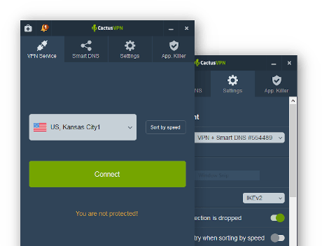 CactusVPN screenshot
