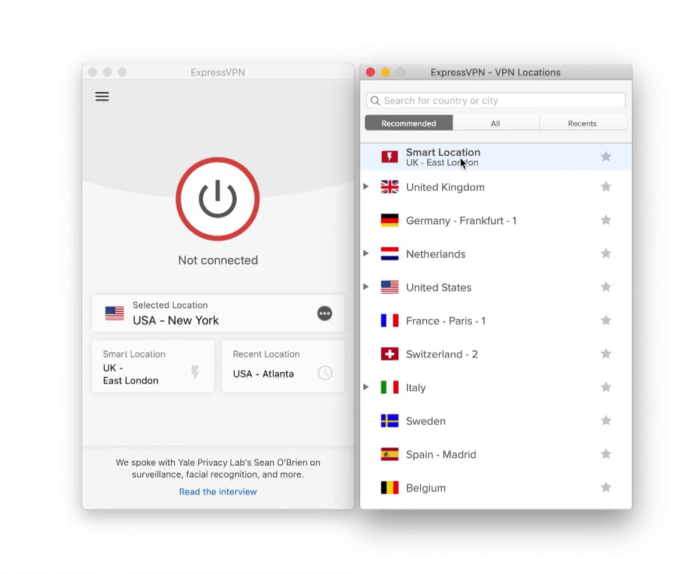 How to Connect to a Server with ExpressVPN on macOS