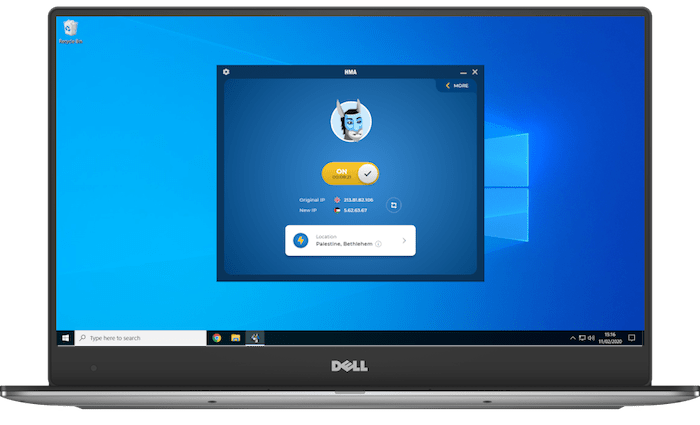 El cliente de Windows en HideMyAss.