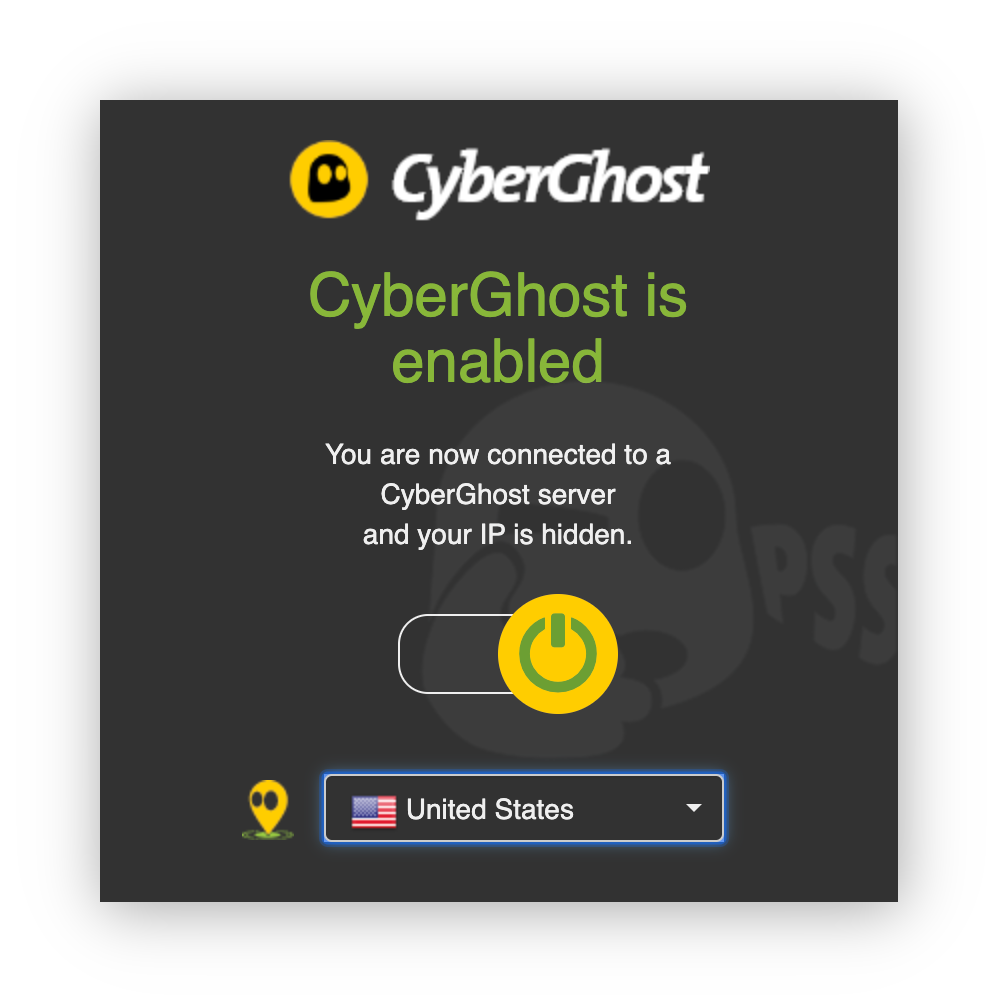 Extensão do navegador Google Chrome do CyberGhost