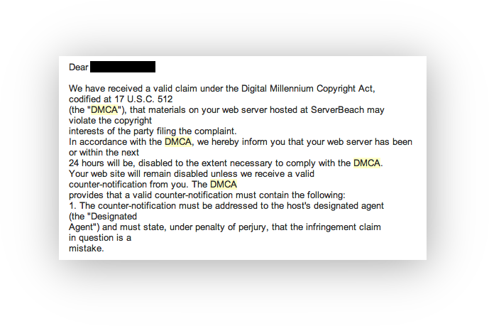 Australian DMCA claim