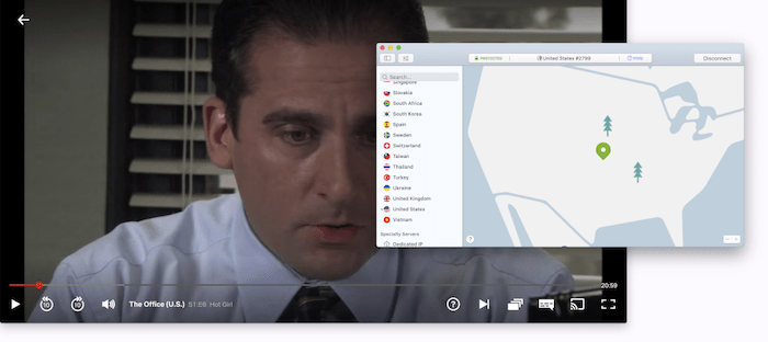 Streaming American Netflix with NordVPN