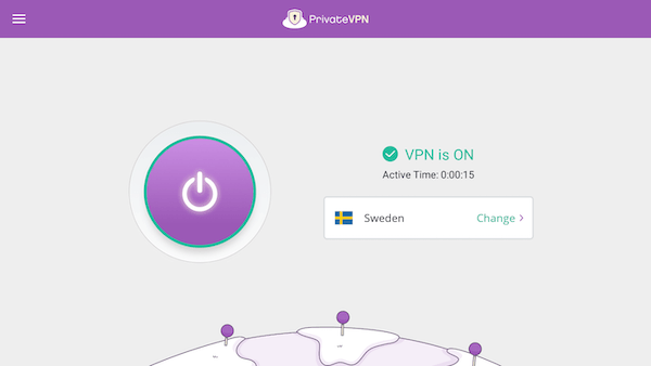 Immagine dell’app di PrivateVPN per Amazon Firestick