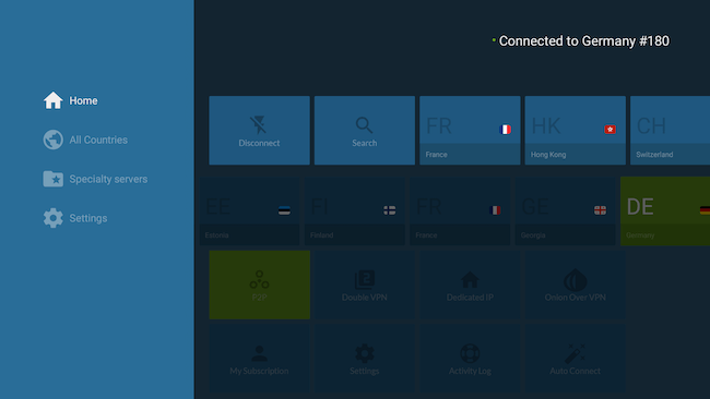 NordVPN Firestick app