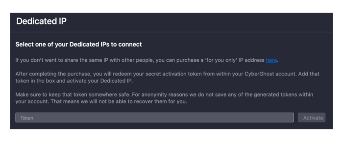 cyberghost opiniones Dónde comprar una IP dedicada en la aplicación CyberGhost