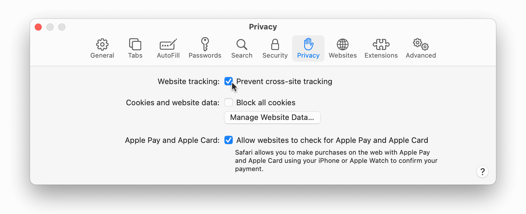 How to prevent tracking in Safari