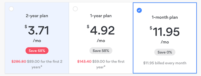 NordVPN pricing plans