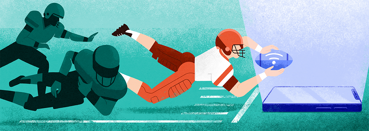 Illustrazione di una VPN che aggira l'oscuramento degli sport statunitensi