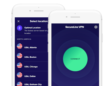 Avast SecureLine VPN's mobile applications