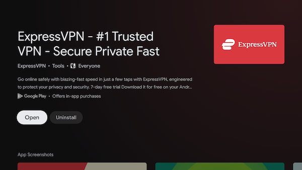 Downloading ExpressVPN on Chromecast with Google TV