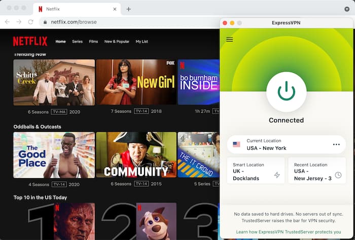 Używanie ExpressVPN z serwisem Netflix