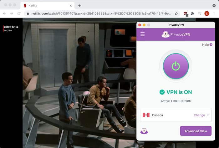 Mengakses acara TV di Netflix Kanada menggunakan PrivateVPN