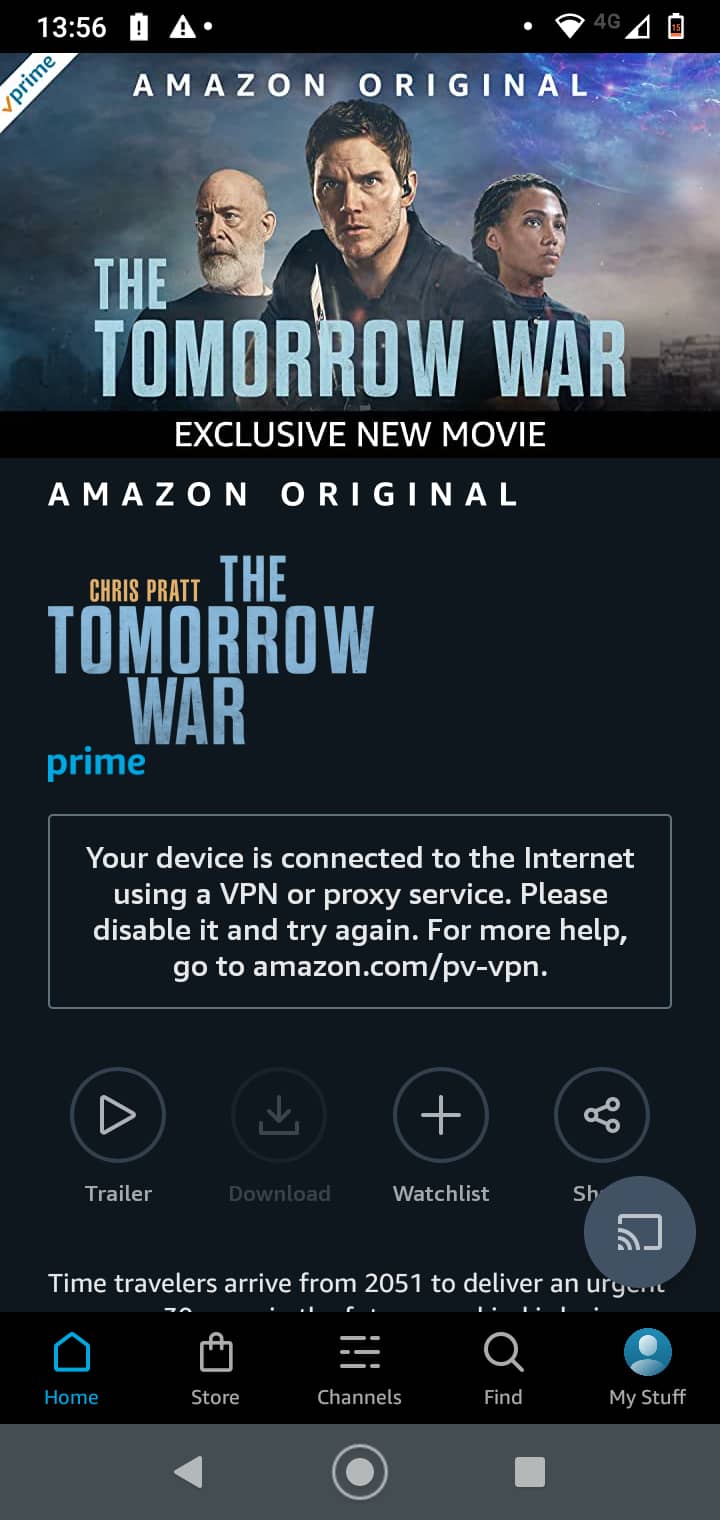 Amazon Prime Video individua la rete di VPNhub