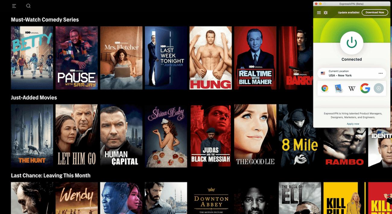 Unblock HBO Max with ExpressVPN