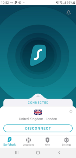 Aplikacja Surfshark dla systemu Android