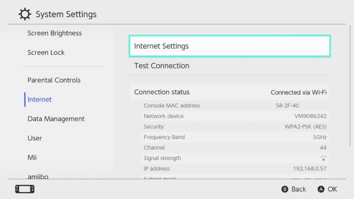 Configuración de la consola Nintendo Switch