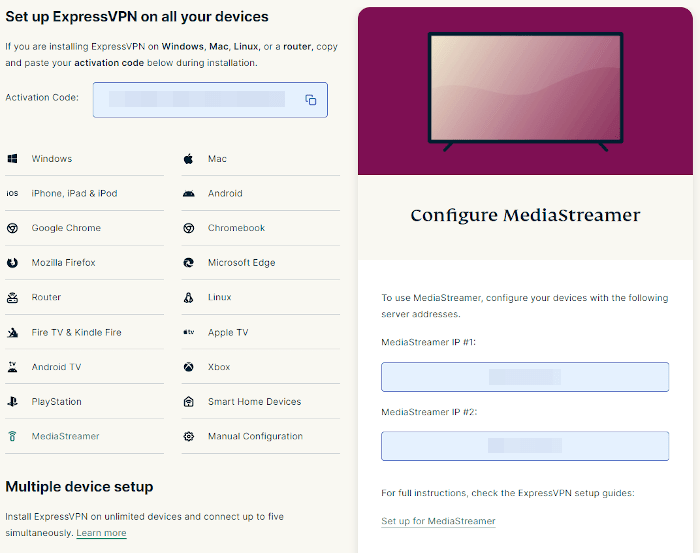 ExpressVPN MediaStreamer