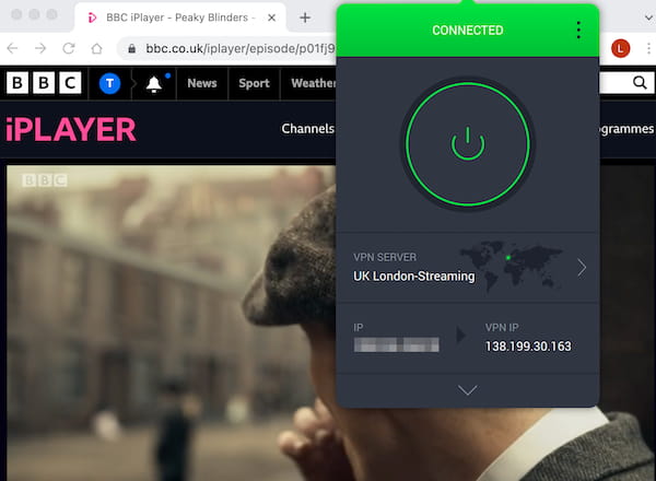 Streaming de BBC iPlayer con Private Internet Access