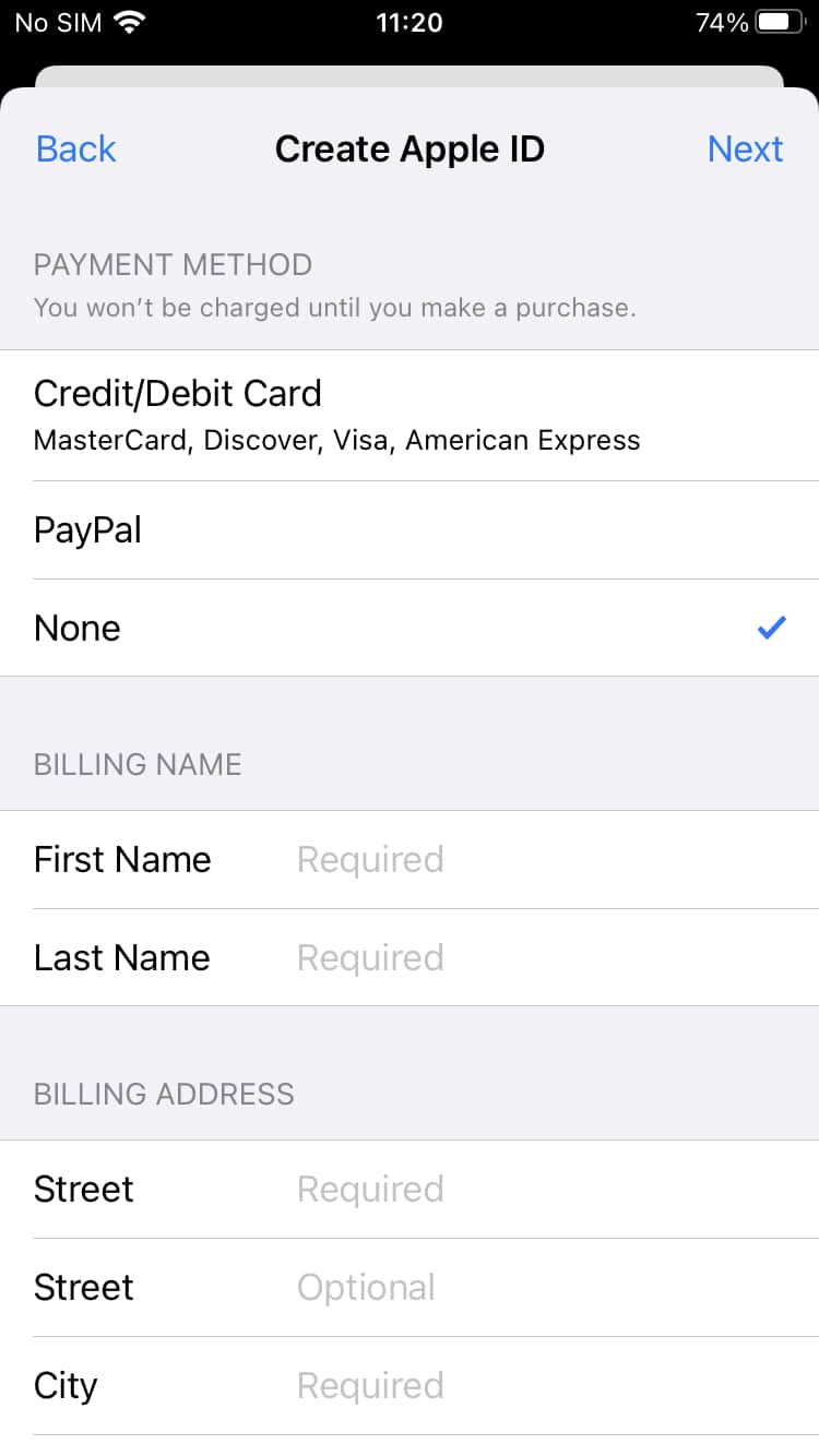 Los métodos de pago en los ajustes de Apple ID 