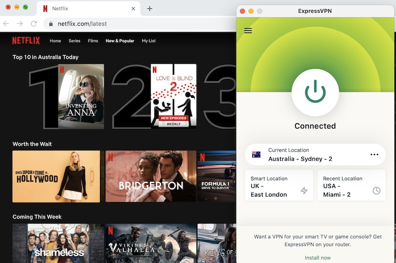 Acceder a Netflix Australia con ExpressVPN