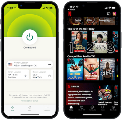 ExpressVPN et Netflix sur mobile