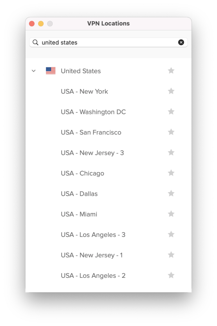 ExpressVPN US Server Locations