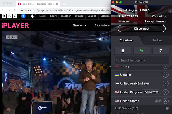 Usando o Proton VPN para desbloquear o BBC iPlayer