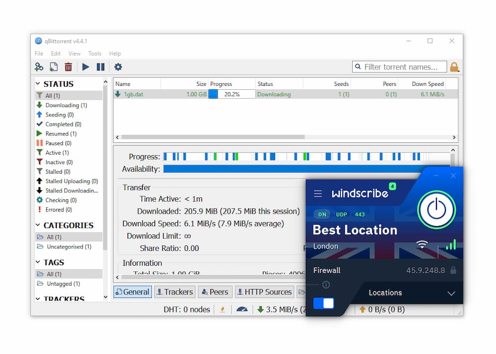 Usando a Windscribe para esconder a nossa atividade de torrent