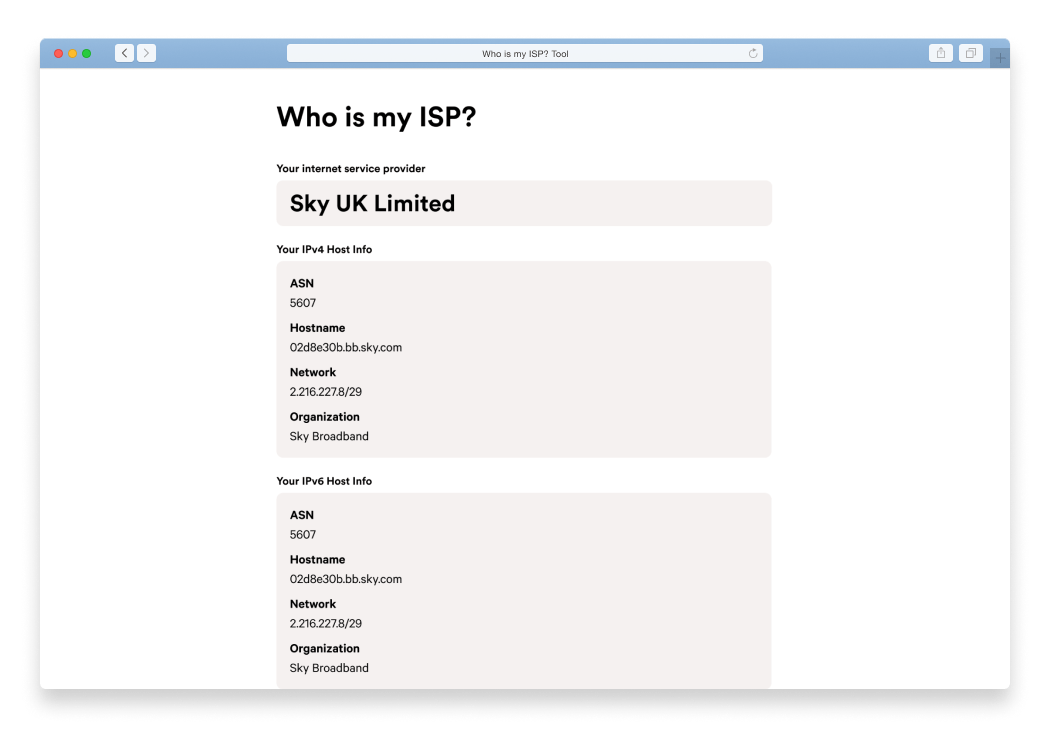 Who Is My ISP?