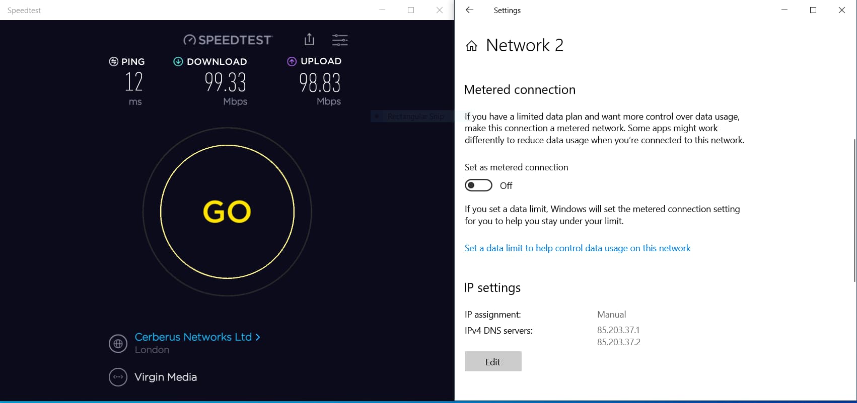 Smart DNS speed test