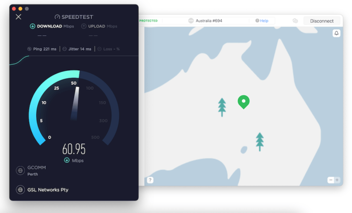 Las pruebas de velocidad de NordVPN