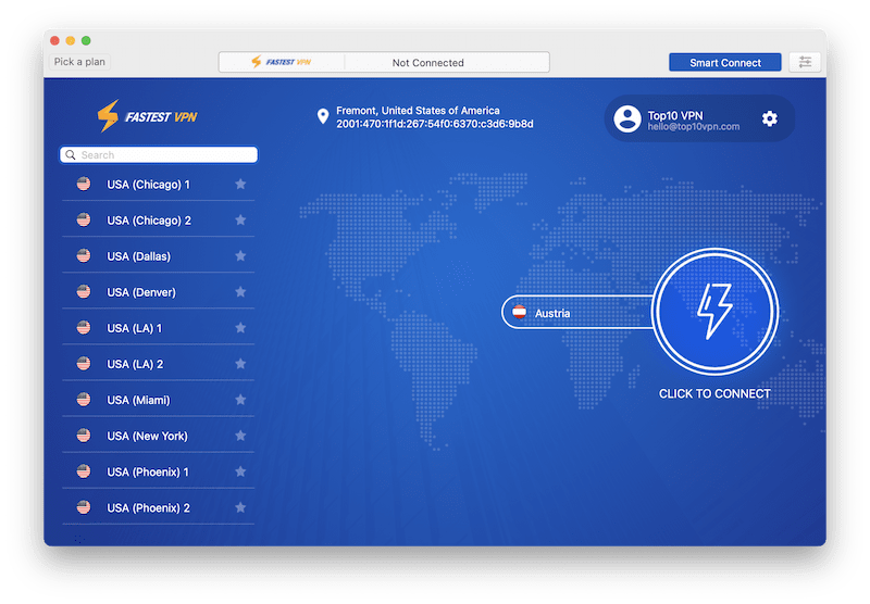 FastestVPN macOS App