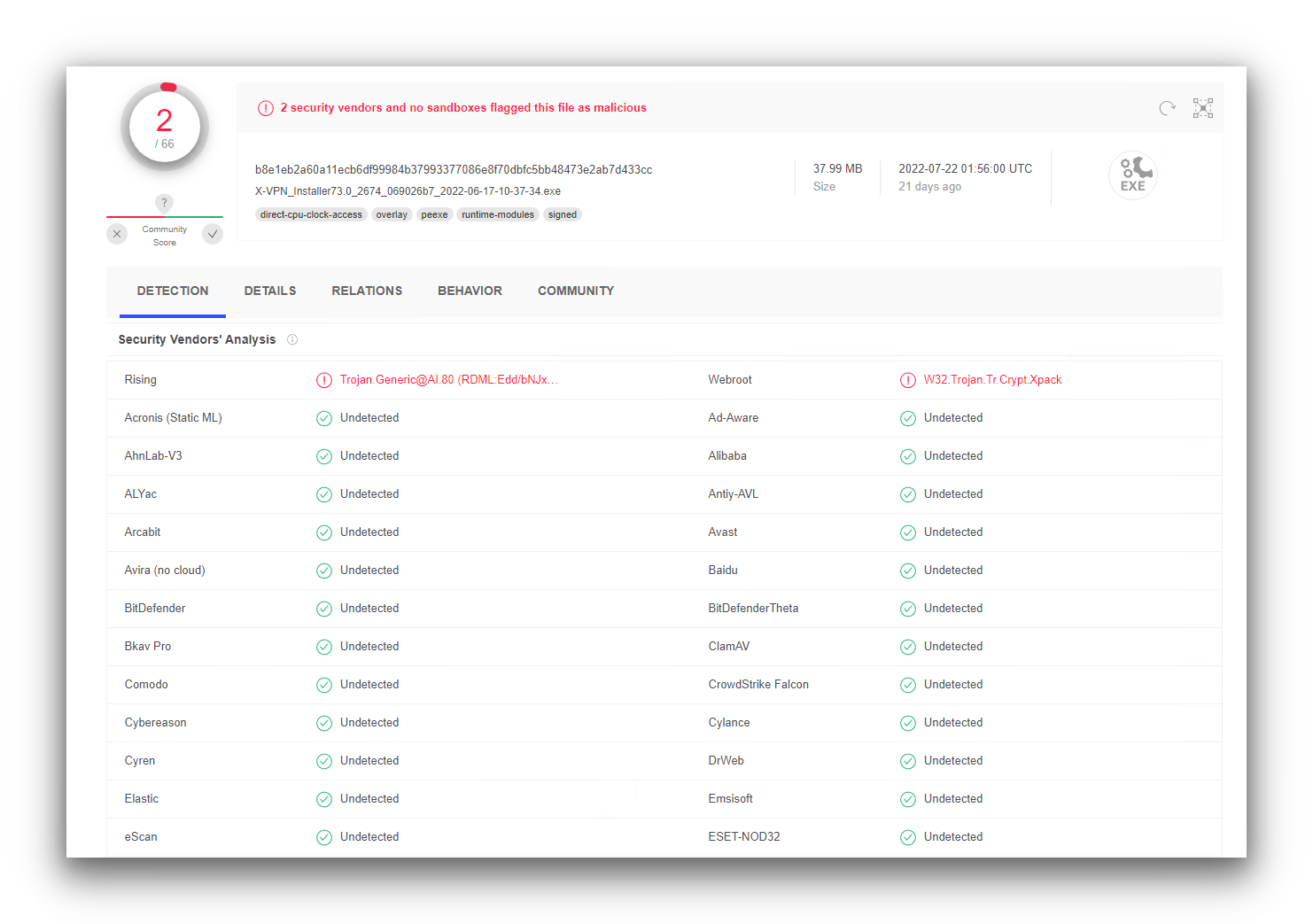 An analysis of the X-VPN Windows installer.