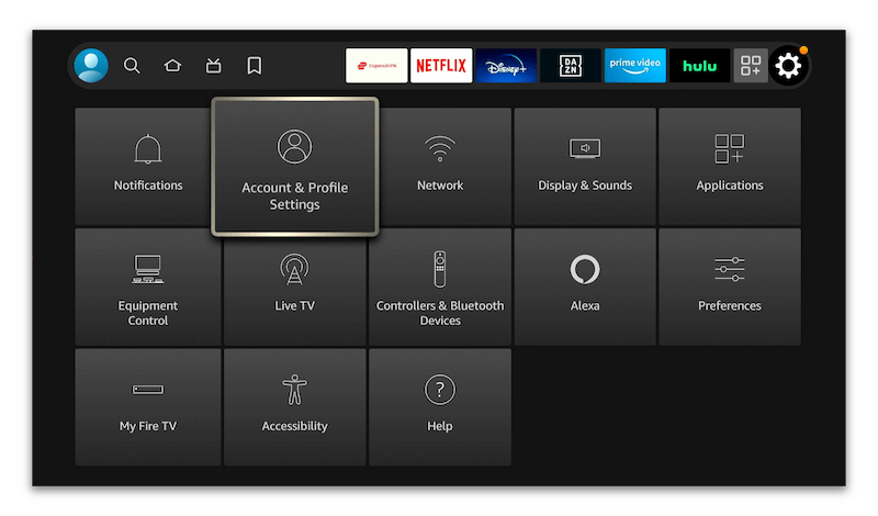 Amazon Fire TV Stick Settings