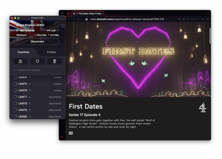 ProtonVPN Free Channel 4 Streaming
