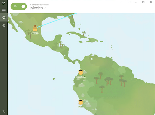 Servidores de TunnelBear en Latino América 